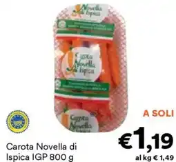 Unes Carota Novella di Ispica IGP offerta