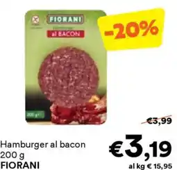 Unes Hamburger al bacon FIORANI offerta