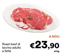 Unes Roast beef di bovino adulto a fette offerta