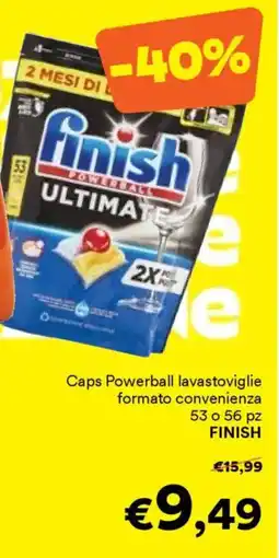 Unes Caps Powerball lavastoviglie formato convenienza FINISH offerta