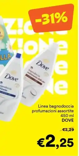 Unes Linea bagnodoccia DOVE offerta