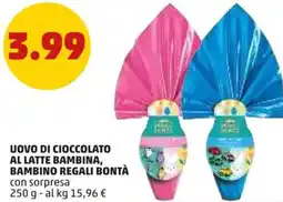 PENNY Uovo di cioccolato al latte bambina, bambino REGALI BONTÀ offerta