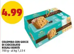 PENNY Colomba con gocce di cioccolato REGALI BONTÀ offerta