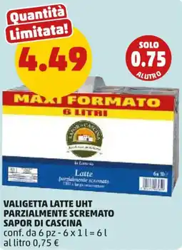 PENNY Valigetta latte uht parzialmente scremato SAPOR DI CASCINA offerta