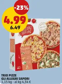 PENNY Trio pizze GLI ALLEGRI SAPORI offerta