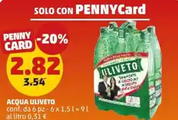 PENNY Acqua ULIVETO offerta