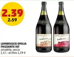 PENNY Lambrusco emilia frizzante IGT offerta