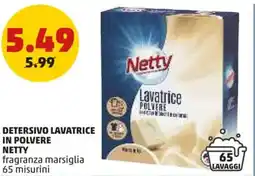 PENNY Detersivo lavatrice in polvere NETTY offerta