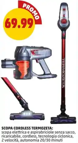 PENNY Scopa cordless TERMOZETA offerta