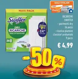 Conad Ricariche swiffer pavimenti dry offerta