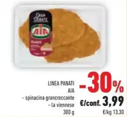 Conad Linea panati aia spinacina grancroccante, la viennese offerta