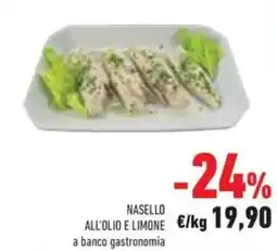 Conad Nasello all'olio e limone a banco gastronomia offerta