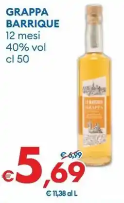 MD Discount Grappa barrique 12 mesi 40% vol offerta
