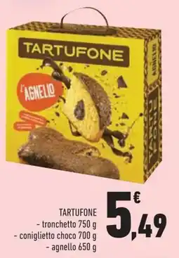 Conad TARTUFONE tronchetto, coniglietto choco, agnello offerta