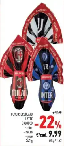 Conad Uovo cioccolato latte BALOCCO offerta