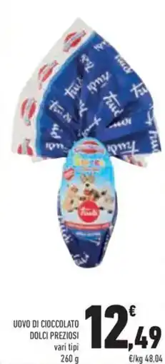 Conad Uovo di cioccolato dolci preziosi offerta
