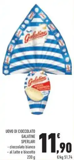 Conad Uovo di cioccolato galatine SPERLARI offerta