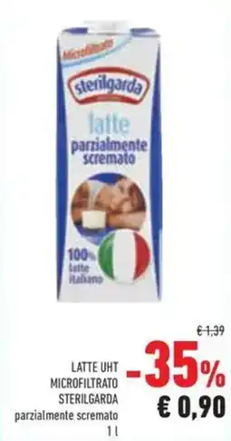 Conad Latte uht microfiltrato sterilgarda parzialmente scremato offerta