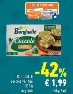 Conad BONDUELLE coccole offerta