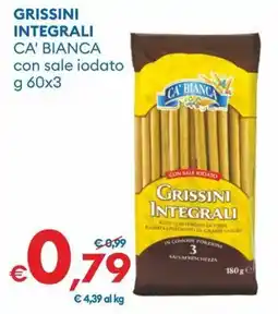 MD Discount Grissini integrali CA' BIANCA offerta
