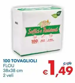 MD Discount 100 tovaglioli FLOU offerta