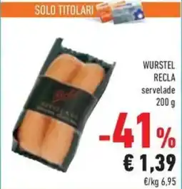 Conad Wurstel recla servelade offerta
