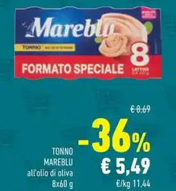 Conad Tonno mareblu all'olio di oliva offerta