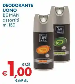 MD Discount Deodorante uomo BE MAN offerta