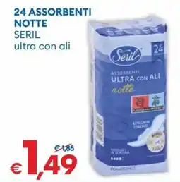 MD Discount 24 assorbenti notte SERIL offerta