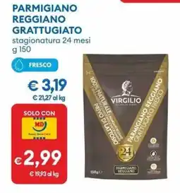 MD Discount Virgilio parmigiano reggiano grattugiato offerta