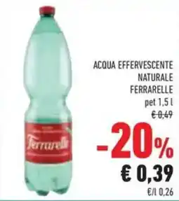 Conad Acqua effervescente naturale FERRARELLE offerta
