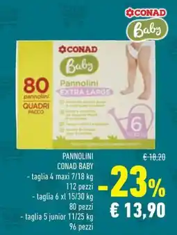 Conad Pannolini CONAD BABY offerta