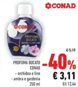 Conad Profuma bucato conad orchidea e lino, ambra e gardenia offerta