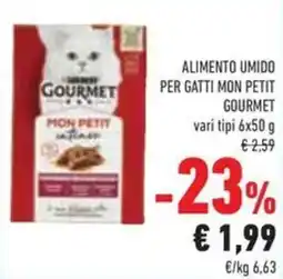 Conad Alimento umido per gatti mon petit gourmet offerta