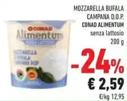 Conad Mozzarella bufala campana d.o.p. CONAD ALIMENTUM offerta