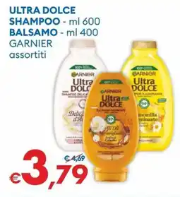 MD Discount Ultra dolce shampoo balsamo GARNIER offerta
