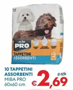 MD Discount 10 tappetini assorbenti MIBA PRO offerta