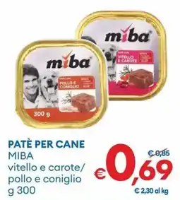 MD Discount Patè per cane MIBA offerta