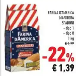 Conad Farina d'america manitoba spadoni, tipo 1, tipo 0 offerta