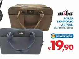 MD Discount Miba borsa trasporto animali offerta