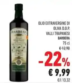 Conad Olio extravergine di oliva d.o.p. valli trapanesi BARBERA offerta