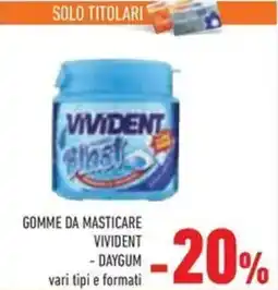 Conad Gomme da masticare vivident daygum offerta