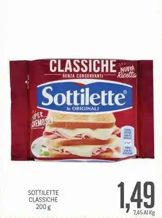 Supermercati Piccolo Sottilette classiche offerta