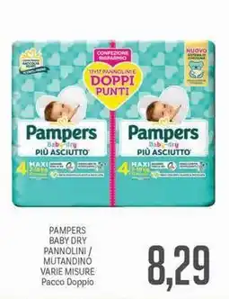 Supermercati Piccolo Pampers baby dry pannolini/ mutandinó pacco doppio offerta