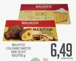 Supermercati Piccolo Balocco colombe farcite offerta