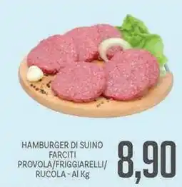 Supermercati Piccolo Hamburger di suino farciti provola/friggiarelli/ rucola offerta