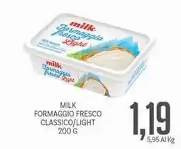 Supermercati Piccolo Milk formaggio fresco classico/light offerta