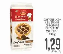Supermercati Piccolo Gastone lago le merende di gastone crostatine offerta
