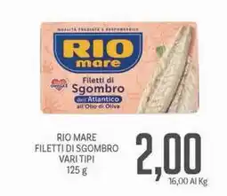 Supermercati Piccolo Rio mare filetti di sgombro offerta