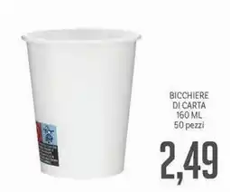 Supermercati Piccolo Bicchiere di carta offerta